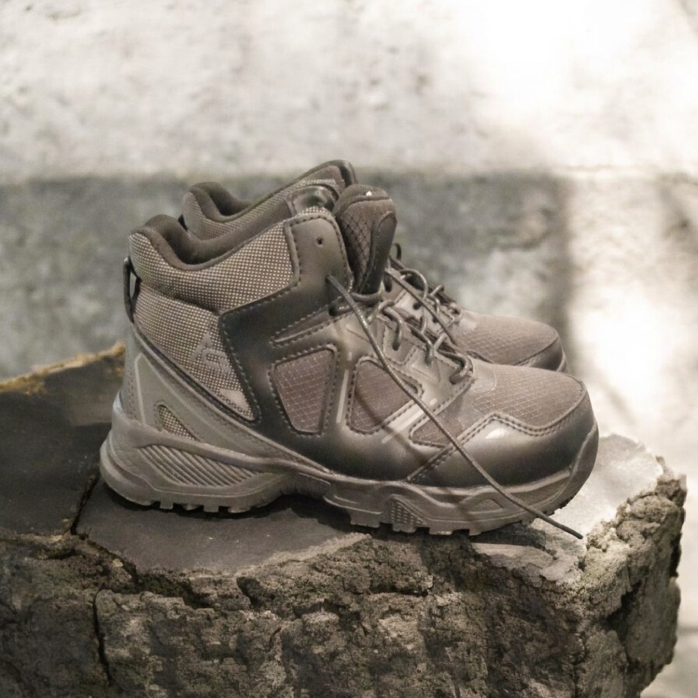 ACE Tactical Defender Black Mid Work Boots Composite Toe Men 4.5 Women 6